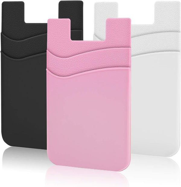 SHANSHUI Phone Pocket, Stick on Wallet for Credit Business Card Holder Compatible with iPhone, Android & All