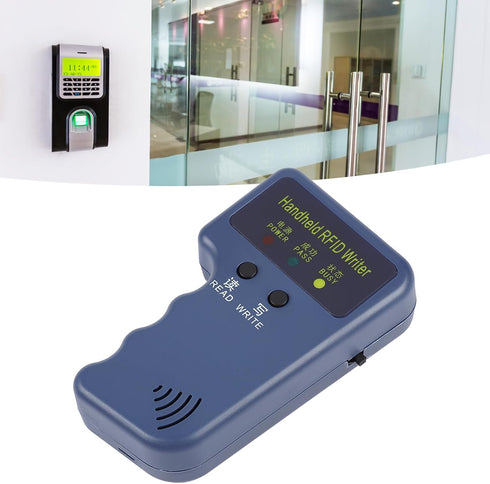 Locadence 125khz EM4100 RFID Reader Writer, Portable Handheld RFID ID Card Copier Reader Writer Duplicator