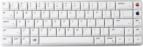 YMDK 127 Ultra-slim Mac Style MX Low Profile Dye Sub PBT Keycaps for 61 64 68 75 84 87 96 108 Layout Mechanical