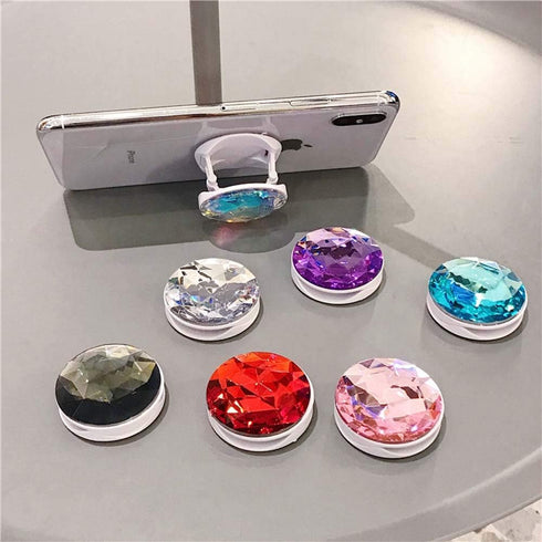 ZOSTLAND 360Adjustable iPhone15 14 13 12 11 iPad(1PC Fashion Bling Crystal Phone Ring Universal Phone Case Finger Grip