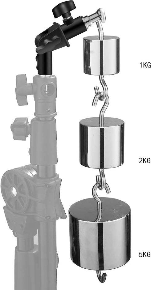 WELLMAKING U-Shape Camera Flash 180° Swivel Mount Bracket with 1/4 to 3/8 inch Metal Male Screw for Softbox Reflector
