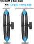 xik 1.5" 9.1" (23cm) Heavy Duty Ball Double Socket Arm - Aluminum Alloy Extension for Marine Electronics, RAM Mount