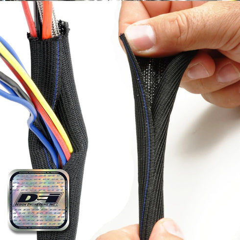 Design Engineering Easy Loom 1/2" x 12' Split Sleeve for Wire and Hose Protection, 010653