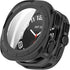 E ECSEM Waterproof Hard Case for Samsung Galaxy Watch 7 Ultra, Ultra-Thin Tough Cover with Tempered Glass - Black
