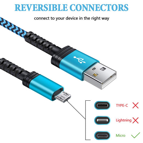 AILKIN 6ft Micro USB Cable - Fast Charging Replacement for Kindle Fire Tablets & E-Readers (Paperwhite, HD, HDX, 7, 8,