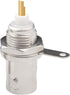 BNC Female Panel Mount Connector, 25 Pcs BNC Chassis Female Nut Bulkhead RF Connector for Coaxial Cable