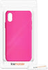 kwmobile Case Compatible with Apple iPhone Xs, Slim Protective TPU Silicone Phone Cover in Neon Pink