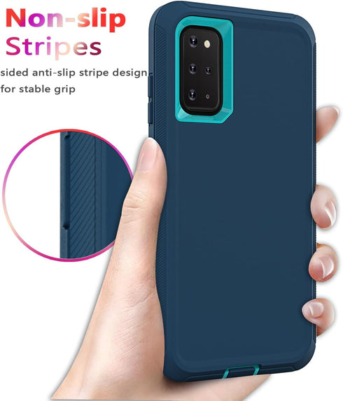 Shockproof Dropproof Galaxy S20 Plus Case for Samsung, Heavy Duty Protective Case 6.7 Inch (Turquoise)