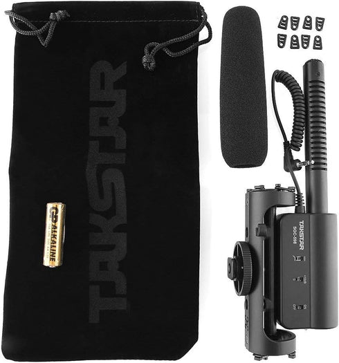 TAKSTAR SGC-598 Photography Interview Shotgun MIC Microphone for Nikon Canon DSLR Camera, 3.5mm Interface