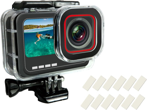SHOOT Waterproof Housing Case for Insta 360 Ace Pro, Diving Protective Underwater Shell with Quick Release Bracket