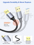 6 inch 2-Pack, 3.0 0.5FT USB Cable Short USB A to USB A Cable Male to Male Double Sided Cord Compatible with Hard