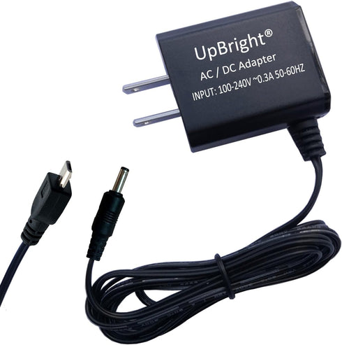 UpBright 5V AC/DC Adapter for Sylvania Blue LED Hi-Fi Portable Bluetooth Speaker SP328, USB Power Supply Charger