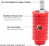 Recoil WR48P Amplifier Power/Ground Input Wire Gauge Reducer, 4 Gauge to 8 Gauge with Red/Black Silicon Covers