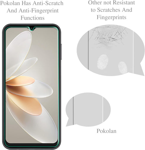 Pokolan Tempered Glass Screen Protector for Samsung Galaxy A14 5G - 3-Pack, 9H Hardness, Bubble Free, Easy Install, HD