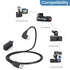R2-4K, 11.5 USB C Dash Cam Cable for Rove ft Power Cord for REDTIGER Car Dashboard Camera, with Mini USB Adapter
