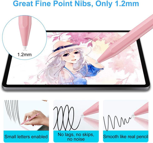 FOJOJO Stylus Pen for iPad (2022-2018) with Palm Rejection, Active Pencil Compatible with Apple iPad Models