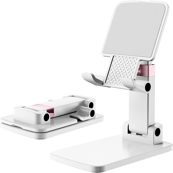 Meizigua Phone Stand for Desk, Cell Phone Holder Adjustable Office Cellphone Stand for
