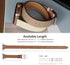 Bestig Bands Compatible with Apple Watch Band 40mm 41mm 38mm 42mm, Genuine Leather Double Tour Slim Strap