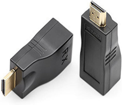 Replacement Ethernet RJ45 to HDMI Extender, 30m 4K30HZ Compatible for Computer, Laptop, Projector