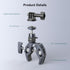 SMALLRIG Camera Mount Clamp, Gopro Motorcycle and Bike Handlebar Mount Kit, Max Load 3.5KG for DSLR and Action Cameras