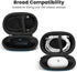 Earbud Case Holder, Hard EVA Small Zipper Bag for Wired Headphone Storage, Compatible with Oval Wireless Earbuds, Beats