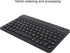 PUSOKEI German Layout 10Inch USB Computer Keyboard for Laptops and PCs (Black)