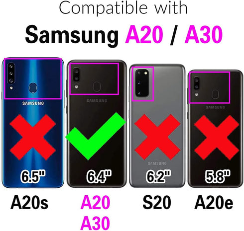 Asuwish Phone Case for Samsung Galaxy A20 A30 with Tempered Glass Screen Protector Cover and Slim Thin Hybrid Full Body Protective Cell Accessories Glaxay M10s A 30 Gaxaly 20A SM A205G Women Men Green