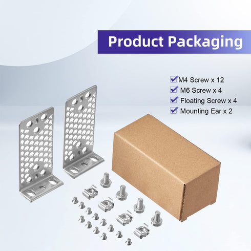 19" Rack Mount Kit for Cisco Switches 2960-X/2960-XR Series and 3650/3850 Series Universal Rack Ears