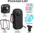 WALLFID 4 Pcs Accessories Set for Insta360 X4, Storage Bag, Silicone Lens Cover, 2 Screen Protectors, Hard Shell Case