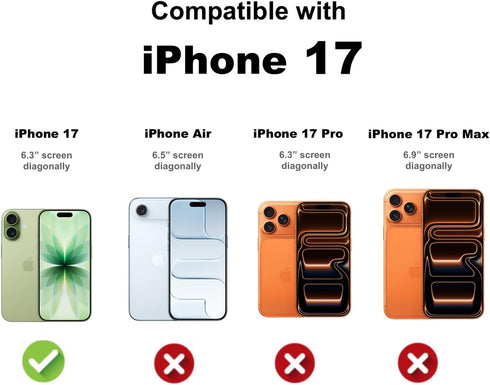 Shamo's 17 17) Clear TPU Case for iPhone with Camera Protection, Ultra Slim, Shockproof, Anti-Yellowing