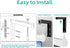 GZQIUYI 6 Inch 66lbs, Projector Screen Pull Down Mount Kit, Universal Projector Screen Ceiling & Wall Mount, Adjustable
