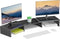 Dual Monitor Stand for Desk, Metal Computer Stand, Desk Shelf Riser,Desktop Organizer