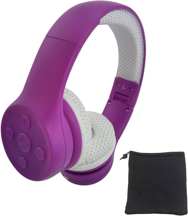 Toddler Wireless Headphones, Bluetooth Kids Headphones with 93db Volume Limited, Foldable with Built-in Mic for Cell