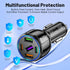 75W Ultra-Fast Car Charger, 30W/QC3.0/Type C 5-Port Smart Shunt Car Adapter Compatible with iPhone 14 Pro MAX/13