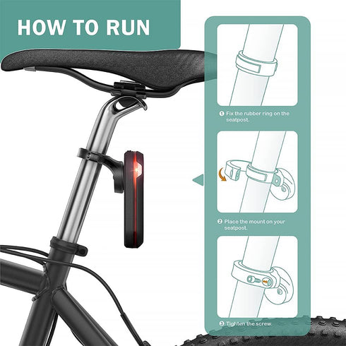 TUSITA Quarter Turn Mount for Garmin Varia RTL510 RTL515 RVR315 Rearview - Fits 27.2mm 30.9mm 31.6mm Seatpost
