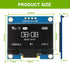 EPLZON 5 Pack 1.3 inch 128x64 OLED IIC Display Module Pixel Mini Self-Luminous Display Screen Board for Arduino