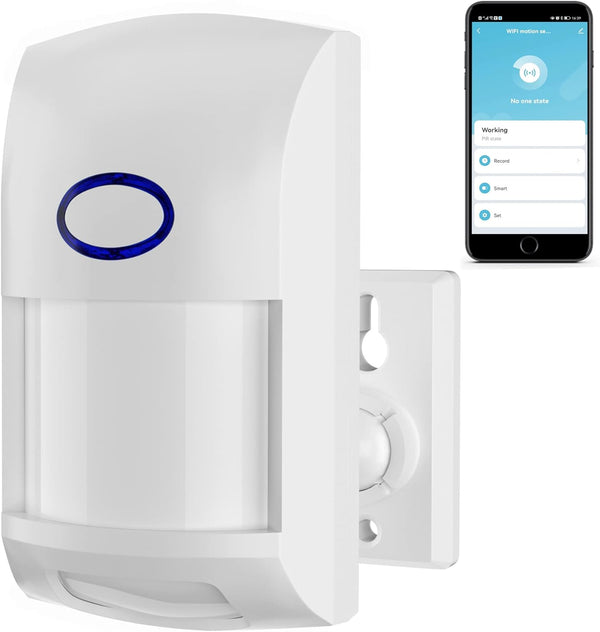 Wireless Smart Motion Sensor, PIR Motion Detector Alert for Home Security, TUYA App Control, No Hub Required