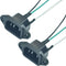 2PCS IEC 320 C14 Panel Mount Plug Adapter - AC 250V 10A 3 Pins Power Connector Socket with 3 Wires