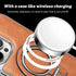 Luxury Leather Invisible Stand Case for iPhone 15/14/13/12 Pro Max, Magsafe, Drop Protection (Brown, for iPhone 13