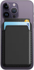 JETech Magnetic Wallet Compatible with MagSafe for iPhone 15/14/13/12 Series, PU Phone Card Holder (Black)