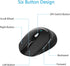 LeadsaiL Wireless Mouse for Laptop - 2.4G Portable Slim Cordless Optical Mouse with 6 Buttons, USB for Windows and Mac