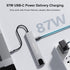 AnHome Smart Home 4K 8-in-1 RJ45 3.0 87W AnHome USB C Hub Ethernet HDMI Adapter, Multiport Dock USB-C to Ethernet USB