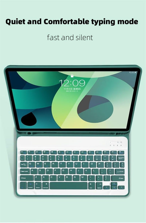 Samsung Galaxy Tab S6 Lite 10.4 inch 2024/2022/2020 Keyboard Case, Slim Protective Cover with Detachable Bluetooth