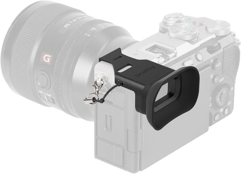 SMALLRIG A7CII A7CR Camera Viewfinder Eyecup, Viewfinder Eye Cup with Small Lanyard, Soft