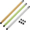 MECCANIXITY 3pcs Stylus Pens for Touch Screens with 6 Extra Tips, Dual Rubber Tips Capacitive Universal Tablet Pen