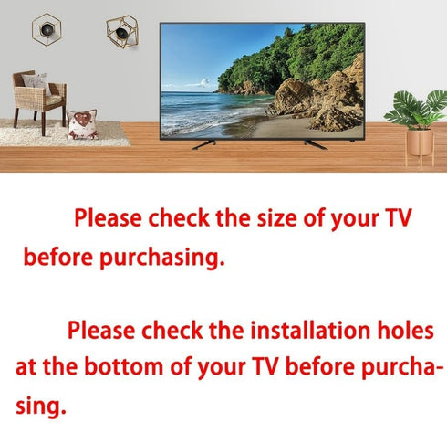 Dranvosk 43-50Inch 2 Pack Universal TV Stand Legs for TVs | Replacement TV Feet with Screws | Easy Install Plastic