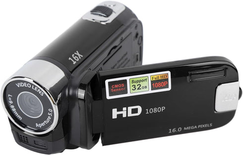 JAOCDOEN Vlogging Camera 4K 48MP DV Camera 2.7in TFT Rotatable Screen 16x Digital