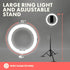 SQUATZ 11 12W 3 10 6 LED Selfie Ring Light with Wired Control, Color Modes, Brightness Levels, Tripod Stand
