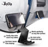 Airplane Cell Phone Back of Seat Inflight Tray Table Clip & Sturdy Phone Stand, Travel Must Have (Black 2 Pack)