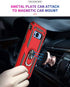 Military Grade Drop Impact Case for Samsung Galaxy S8 Plus 6.2 inch | 360 Metal Rotating Ring Kickstand Holder with